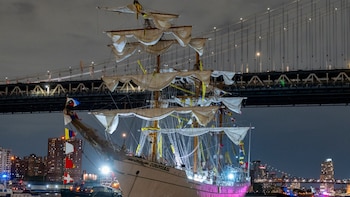 A casi un año de chocar con el puente de Brooklyn, buque Cuauhtémoc de la Marina volverá a prácticas internacionales