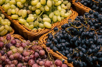 Cestas de uvas