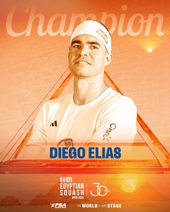 Diego Elías consiguió su 23° título en Giza.