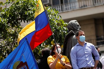 Juan Guaido, durante un acto en Caracas por el 210 aniversario de la independencia de Venezuela (REUTERS/Leonardo Fernandez Viloria)