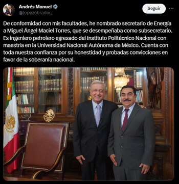 AMLO anunció otro cambio en