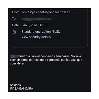 La respuesta de Gándara al