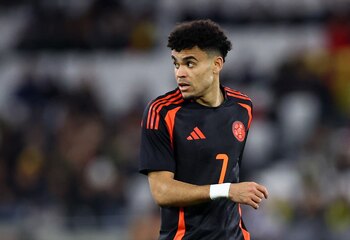 Luis Díaz fue figura con Colombia en el triunfo ante España - crédito Hannah Mckay/REUTERS