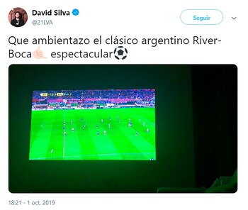 El posteo de David Silva