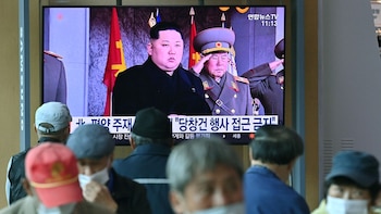 El noticiero transmite imágenes del