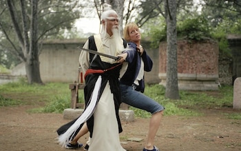 Gordon Liu y Uma Thurman en 'Kill Bill'