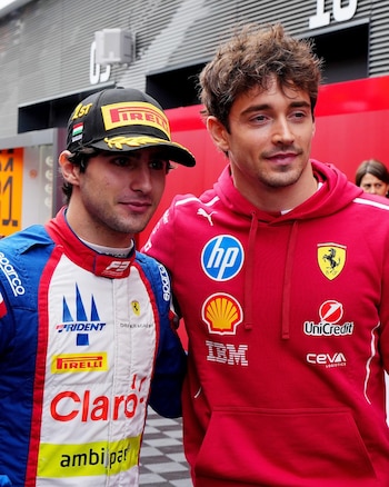 Junto a Charles Leclerc (Crédito: IG @rafaccamara88)