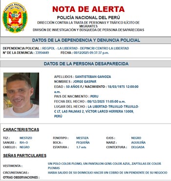 Familiares reportaron su desaparición luego