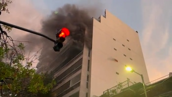 Incendio en un edificio de