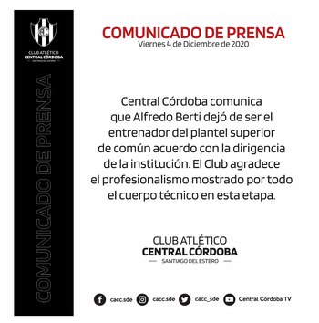 El comunicado de despedida de