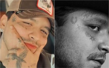 Nodal Presume sus nuevos tatuajes