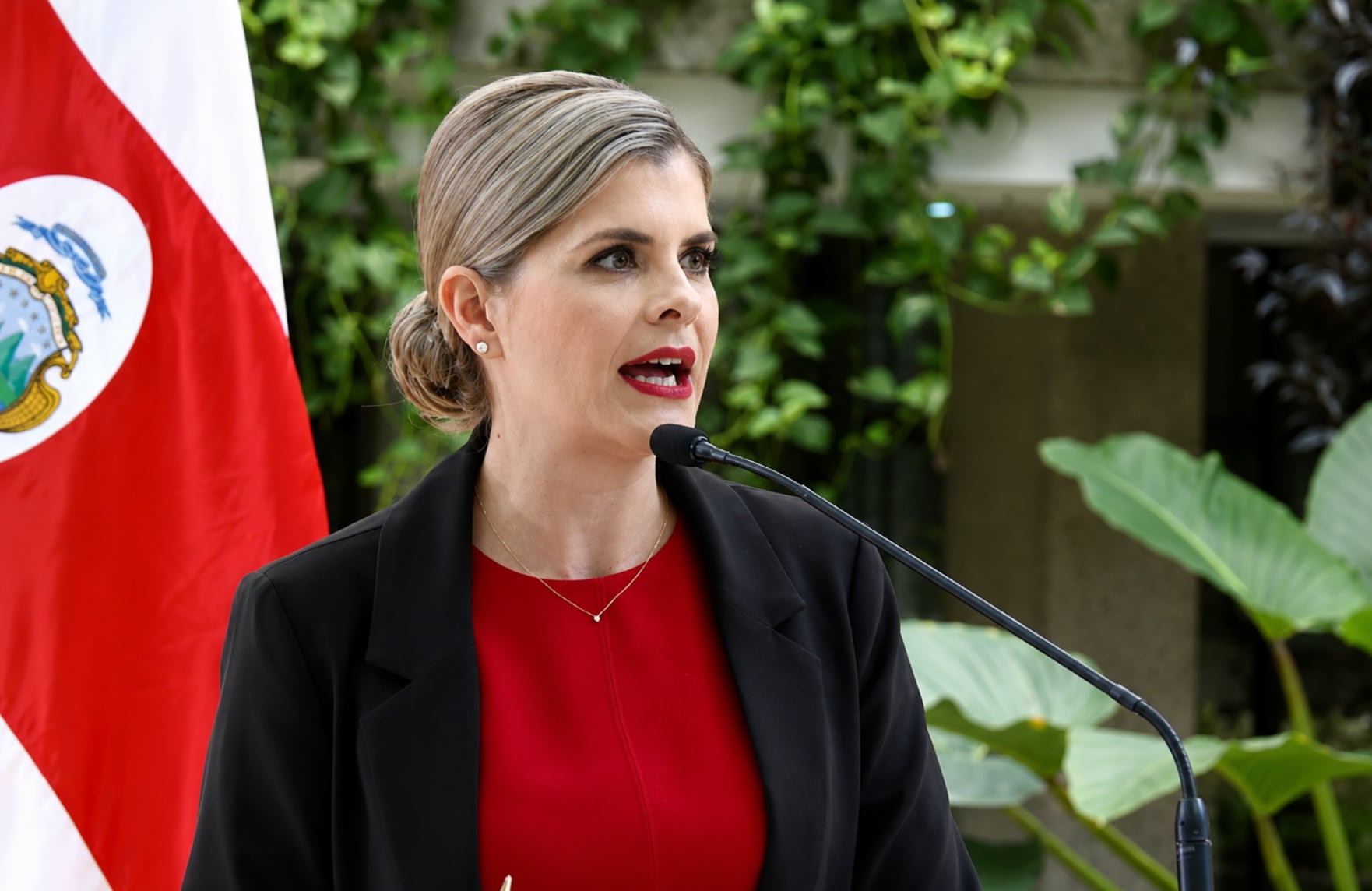La presidenta de Costa Rica criticó la declaraciones emitidas por Dobles sobre sus ministros. Crédito: Captura de video Presidencia de La República