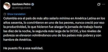 Según lo expresado por el