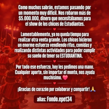 La comunidad educativa entregó un vehículo como garantía a la modista para poder retirar los trajes, ya que los fondos no estaban disponibles