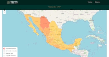 Los tres estados más afectados