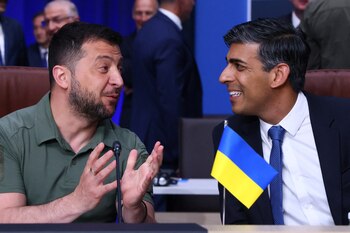 Zelensky junto al primer ministro