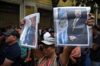 Ciudadanos de Guatemala han salido