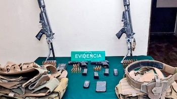 Las armas encontradas a los
