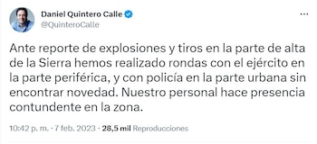 Trino del alcalde de Medellín, Daniel Quintero.