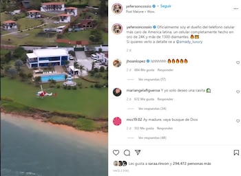 Lujosa vivienda del influenciador antioqueño.