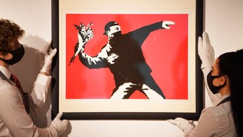 Una obra de Banksy sale
