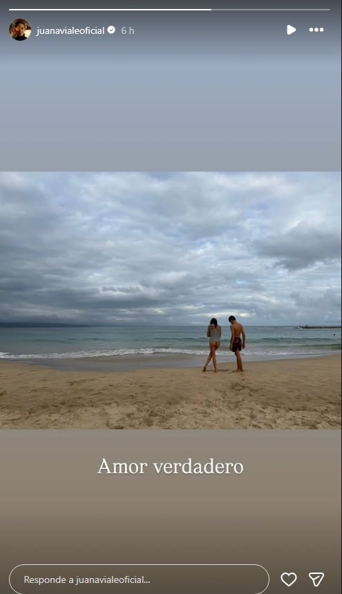 La romántica dedicatoria de Juana Viale a Yago Lange (Instagram)