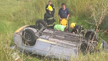 Pergamino: volcó de noche, pasó