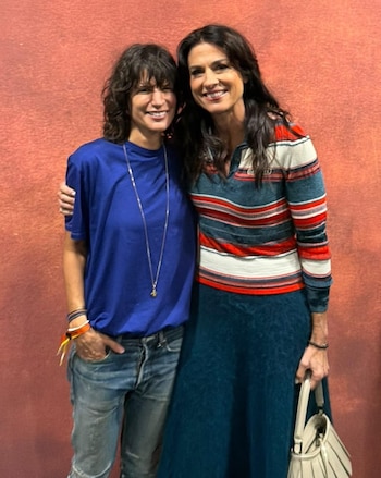 Gaby Sabatini en la Semana de la Moda en París