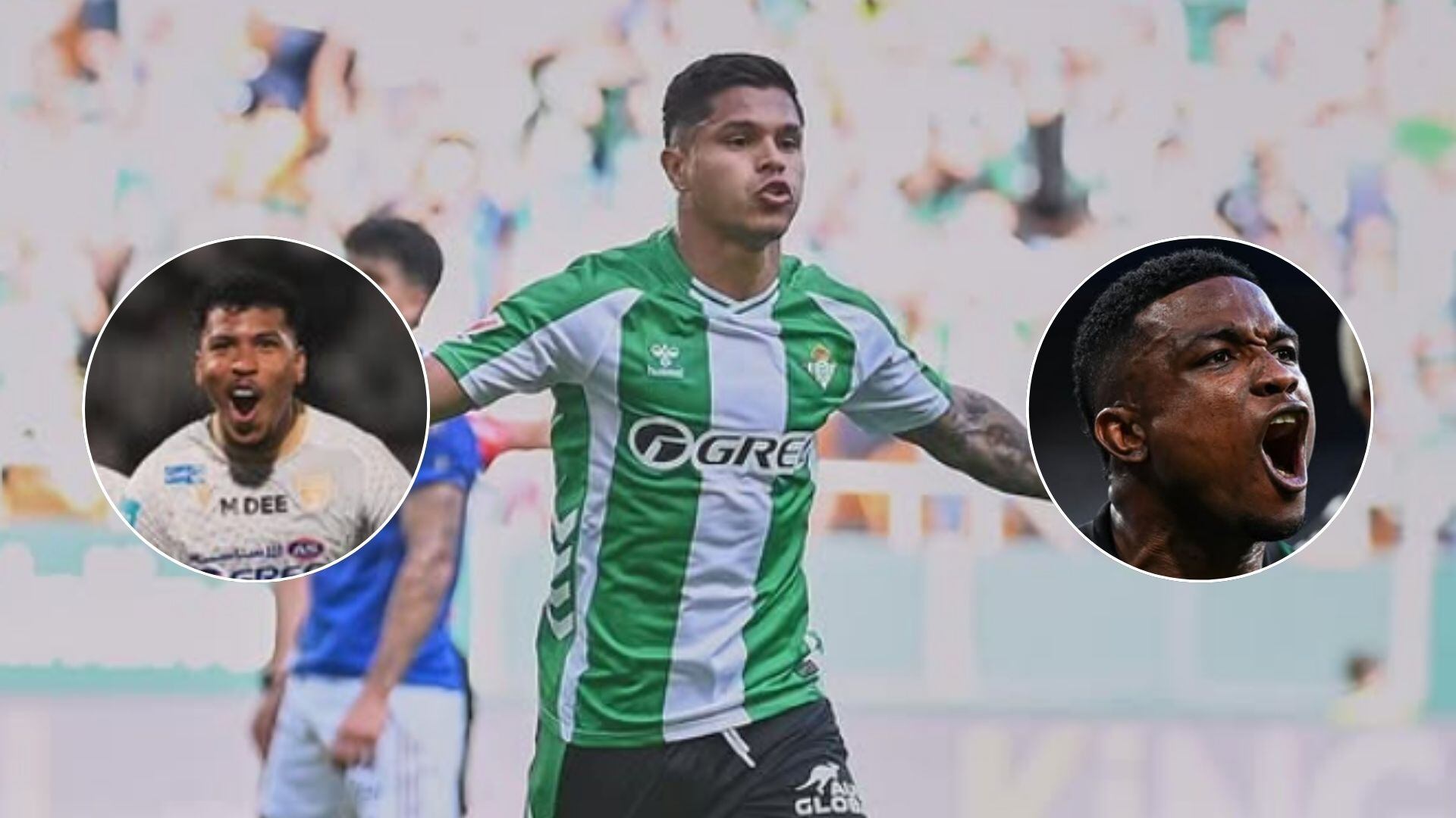 Tres delanteros colombianos se reportaron con gol en las distintas ligas del mundo, durante la jornada dominical - crédito @jhoncordoba9,@cuchohernandez, @rogermartinez94/Instagram