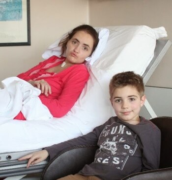 El reencuentro con su hijo