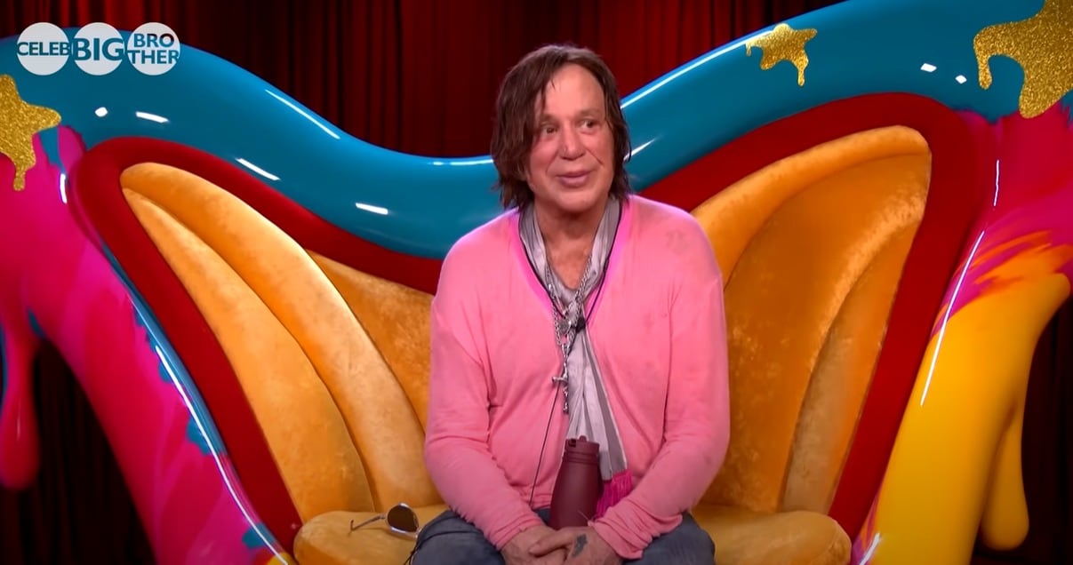 Mickey Rourke en el programa Big Brother UK