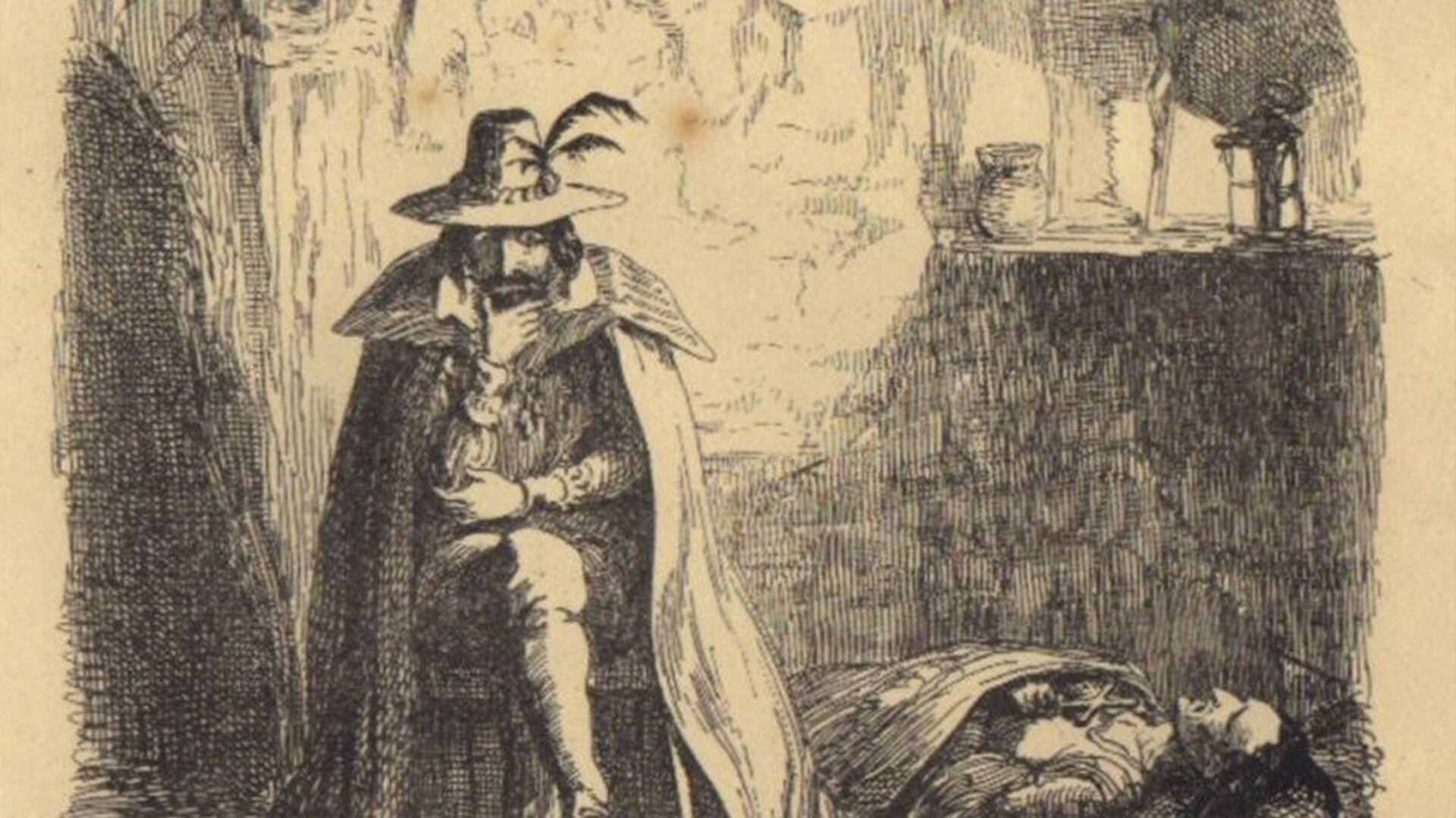Guy Fawkes es históricamente representado con sombrero porque así fue encontrado al momento de su arresto, horas antes de perpetrar la detonación