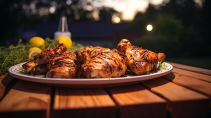 Recetas saludables: cómo hacer pollo a la brasa glaseada de piña con calabacín y pimientos