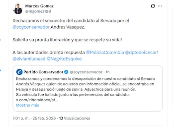 El empresario Marcos Gómez rechazó