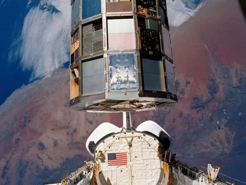 El accidente del Challenger en 1986 retrasó el regreso de la LDEF, la misión prevista para un año terminó cerca de seis años después
(NASA)