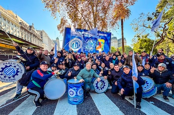 Abel Furlán, en la Plaza