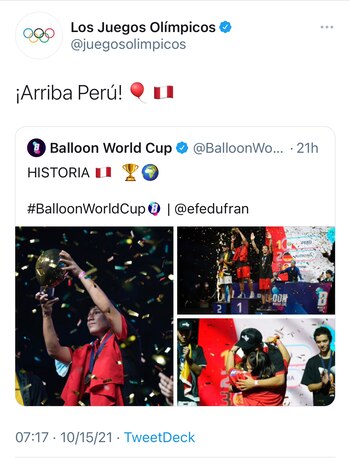 Comite Olimpico Internacional felicitó a