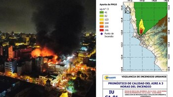 Incendio en Mesa Redonda: contaminantes