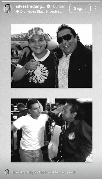 Silvestre Dangond publicó fotos de los momentos que pasó con Diomedes - crédito Silvestre Dangond/Instagram