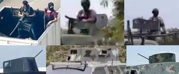 El arma usada junto con