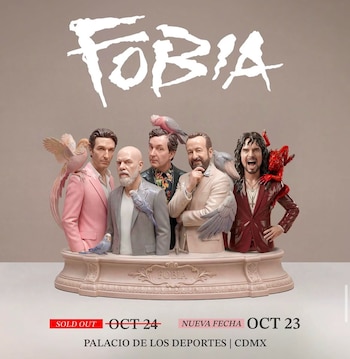 Ocesa anuncia nueva presentación de Fobia en la Ciudad de México ante la gran demanda de sus seguidores. - (Ocesa)