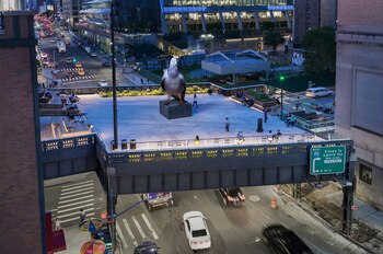 La obra transforma la visión