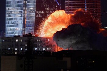 Una explosión en Tel Aviv,