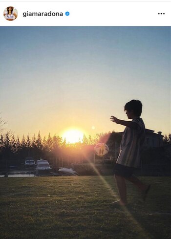 Una antigua foto de Benjamín