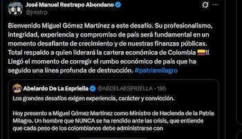 José Manuel Restrepo - crédito @jrestrp/X