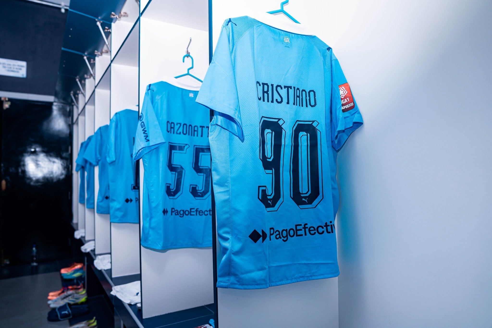 Vestuario de Sporting Cristal en Matute para el duelo ante Alianza Lima - Crédito: X.
