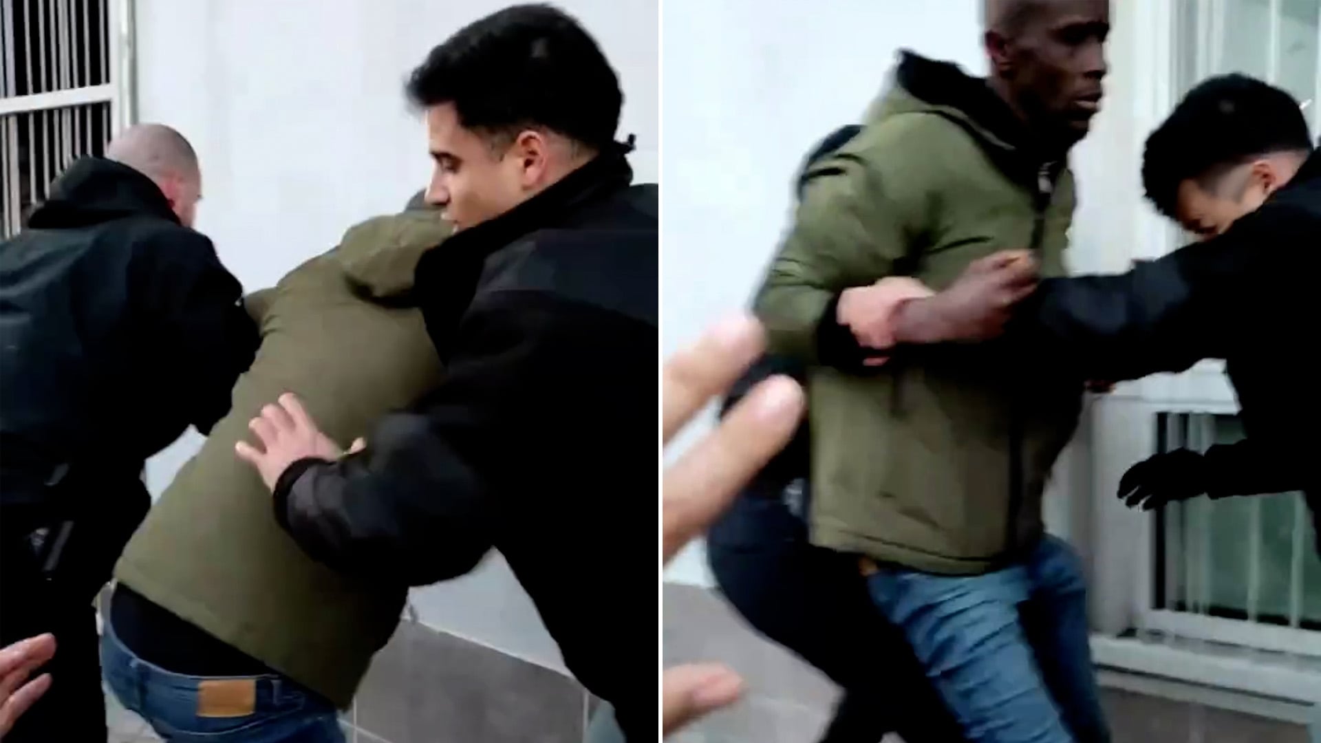 Imagen de la detención a Serigne Mbaye.