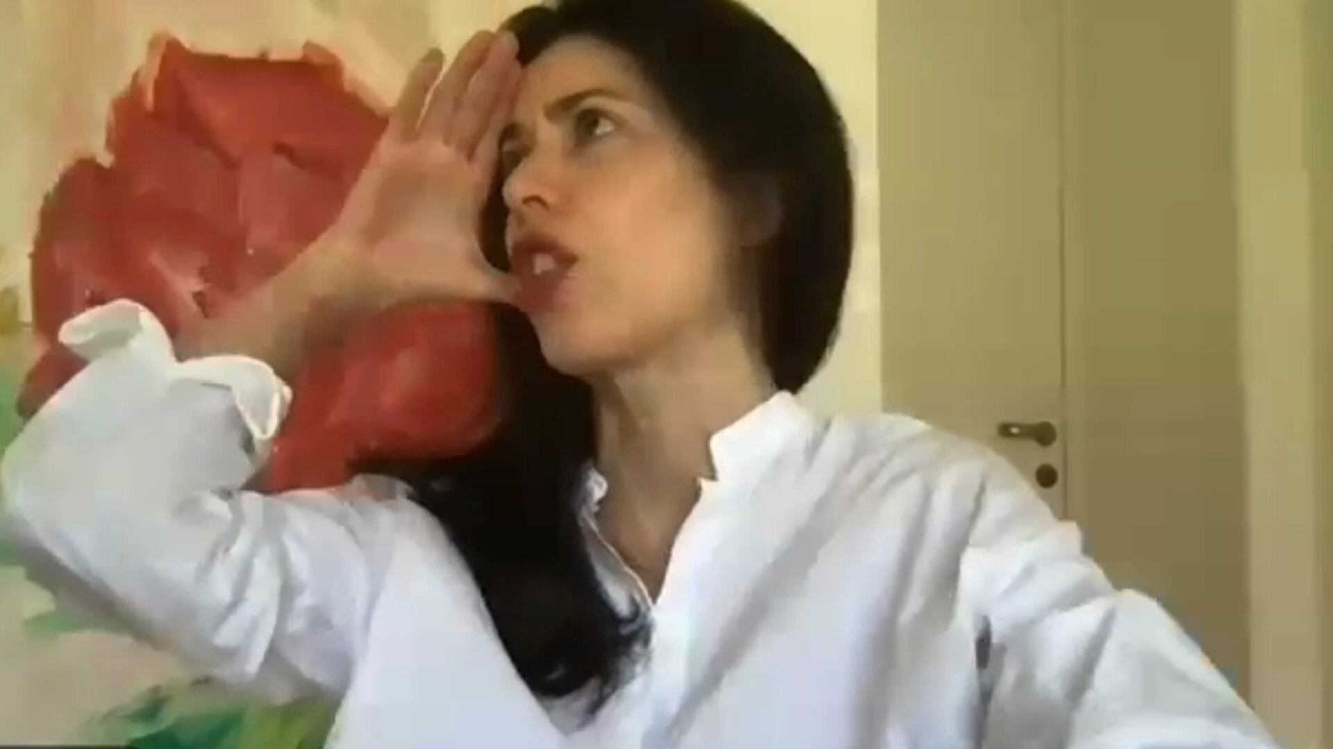 Victoria Liendo durante su entrevista con Infobae.