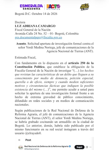 Piden investigar a jefe de comunicaciones de la ANT por presunto tráfico de fauna silvestre - crédito Prensa Esmeralda Hernández