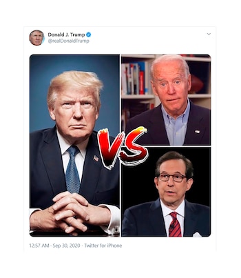 Tweet publicado por Donald Trump,